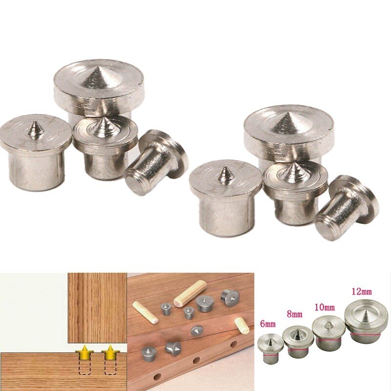 1/8Pcs 6 -12Mm Deuvel Tenon Multi Deuvel Center Point Set Tool Joint Uitlijning Pin Dowelling gat Hout Hout Marker Align
