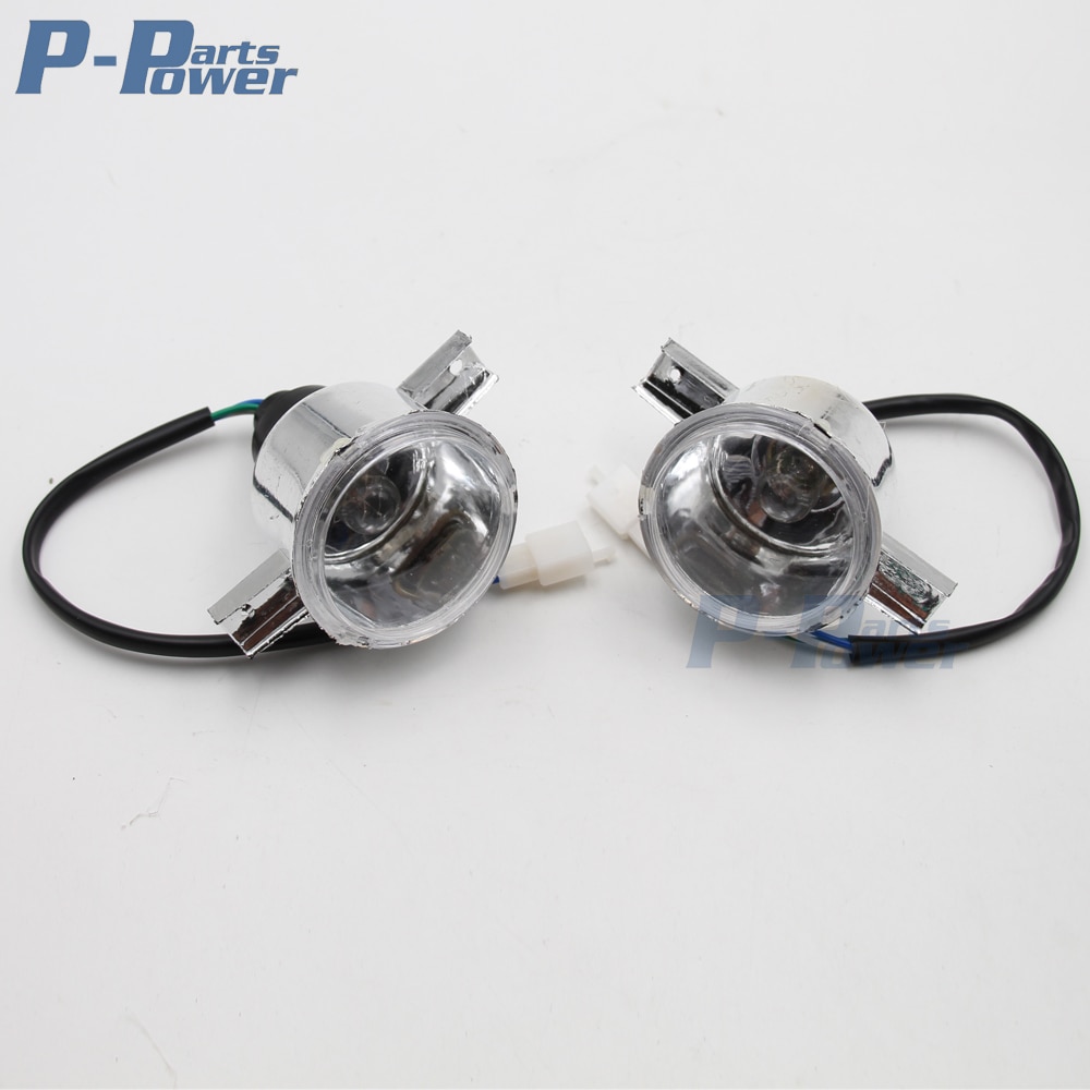 Pair Front Small Round Head Light Headlight for 50cc 70cc 90cc 110cc Utility style small Size ATV