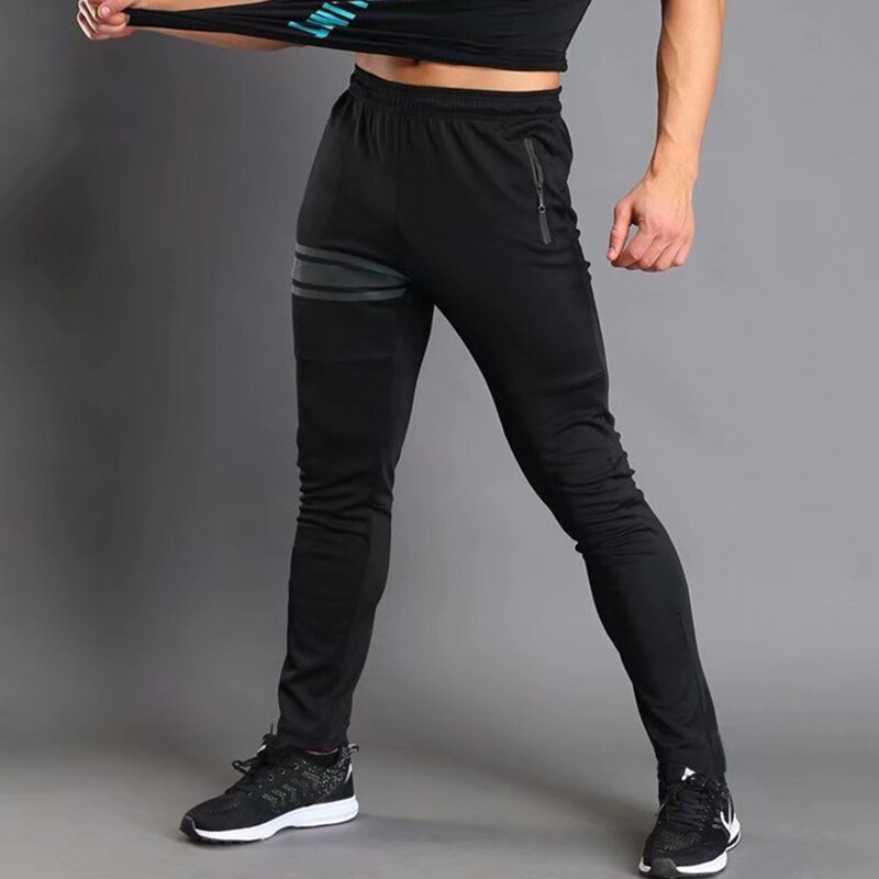 Mannen Sport Broek Running Broek Met Rits Workout Training Joggings Broek Voetbal Broek Fitness Voor Mannelijke