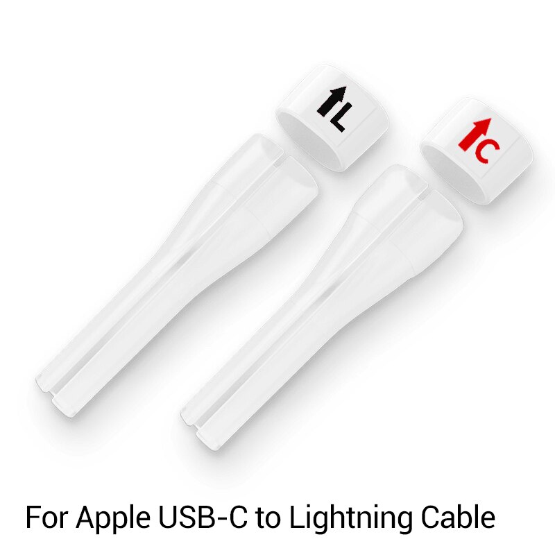 PZOZ 2Pcs Protector de Cable para iPad iPhone cargador USB typeC cable Original para iPhone 11 8 7 6 6s plus 5 Cable protección envolvente: TypeC to Lightning