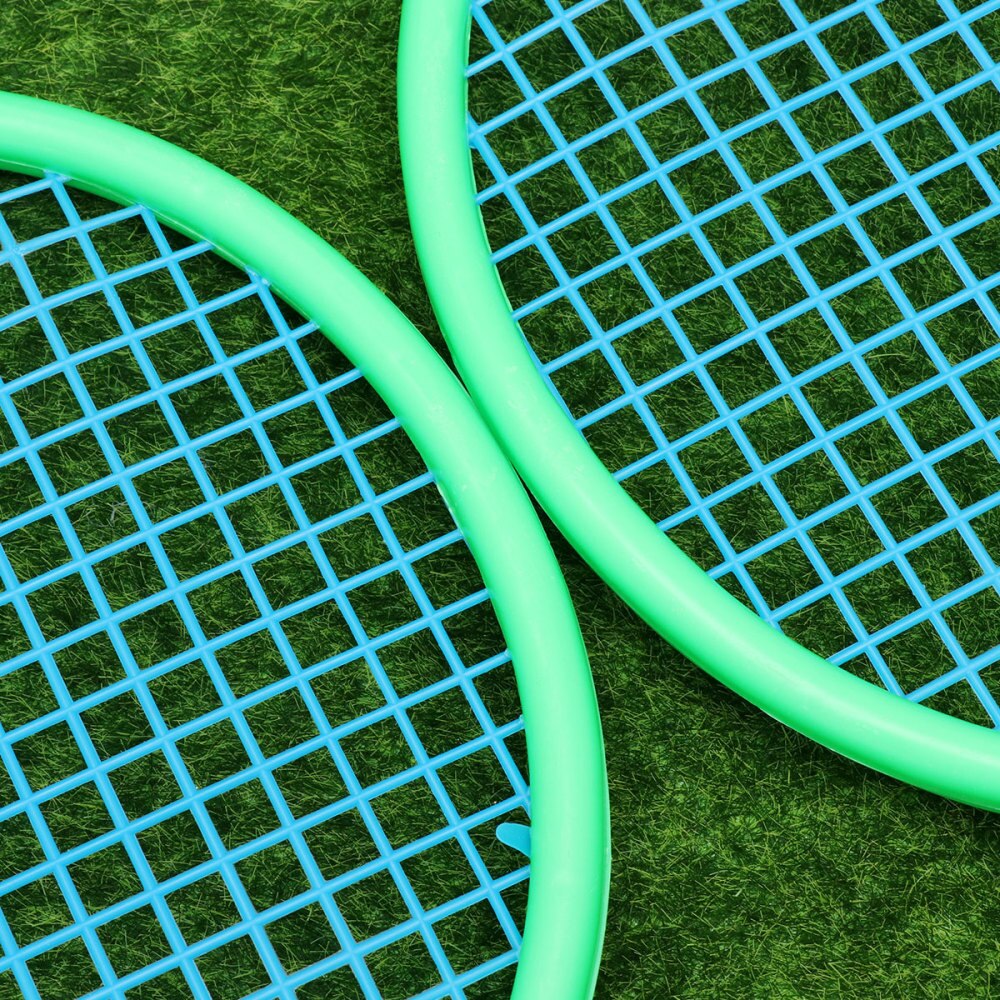 1 paire de raquettes de Tennis de Badminton pour enfants, accessoires de jeu pour l'école maternelle et primaire (taille)