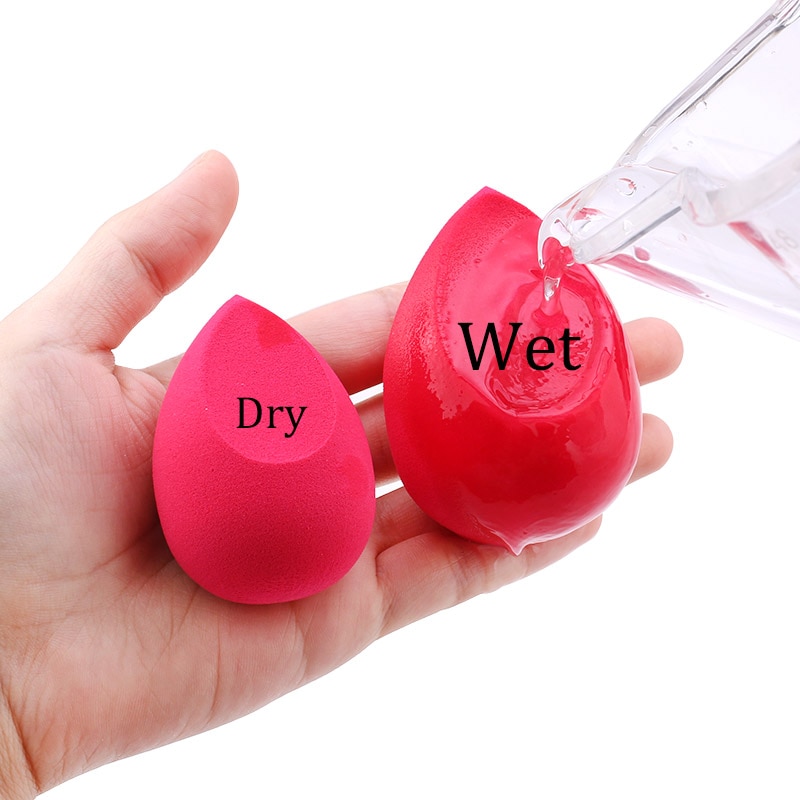 Make-Up Spons Set 3 Gemengde Water Kalebas Spons 1 Spons Houder Kit Doos Droge En Natte Schoonheid Ei Cosmetica tool