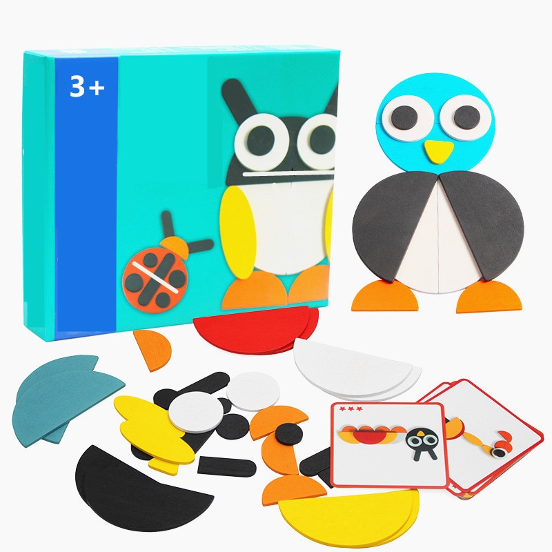 50Pcs Dier Houten Board Set Kleurrijke Baby Educatief Houten Speelgoed Voor Kinderen Leren Ontwikkelen Speelgoed