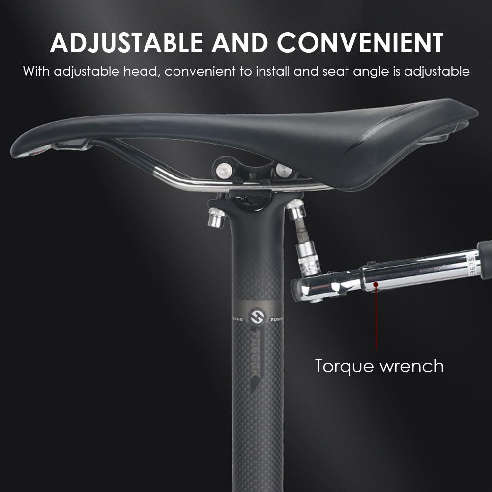 3K Pattern Carbon Fiber Seatpost Seat Tube Joint Seatpost Bicycle Accessories 3 Sizes To Choose From Scratch Resistance