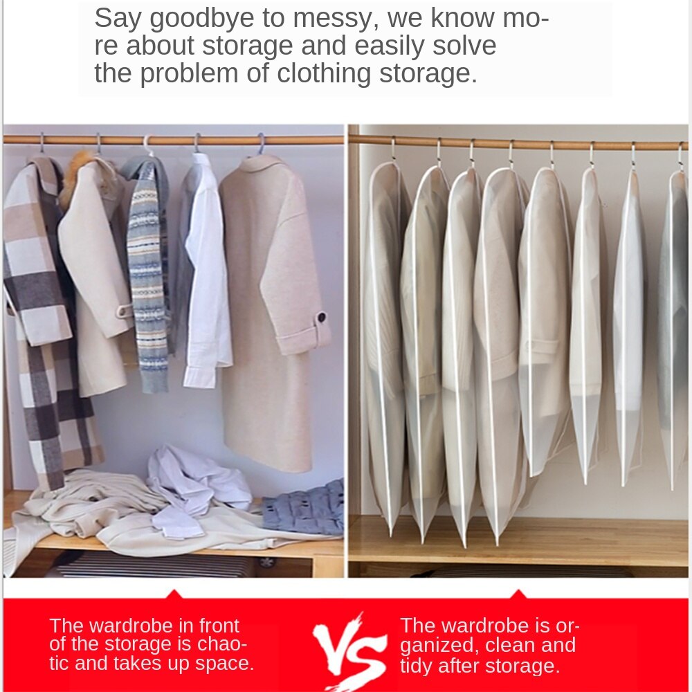 Clothes Hanger Clothes Clothes Suit Coat Dust Cover Household Storage Bags Bags Storage Bags Wardrobe Hangers
