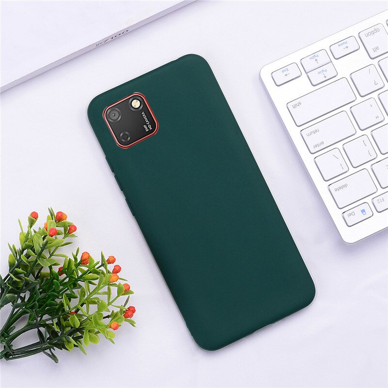 Soft Silicone Case For Huawei Y5p DRA-LX9 Case Silicone Back Cover Y5P Phone Case For Huawei Y5P 5.45 Cover Coque Fundas: 15 Lotus Pink