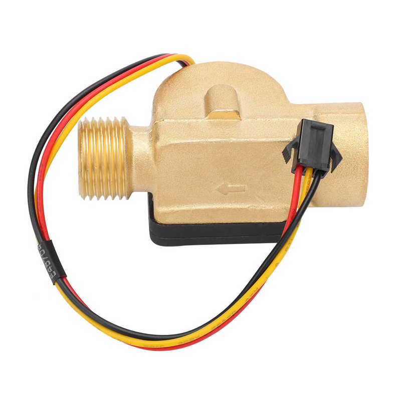 YF-B20 Brass Water Flow Sensor G1/2in Female Male Thread Switch Hall Transducer Pulse Counter Flow Measurement Equipment DC3-24V