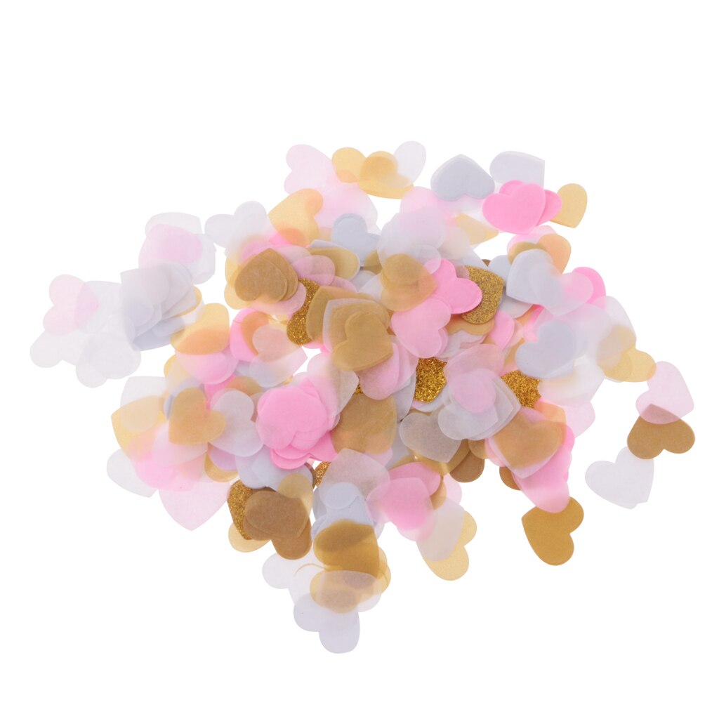 1400Pcs Heart Shape Confetti Tissue Paper Wedding Party Decor Biodegradable