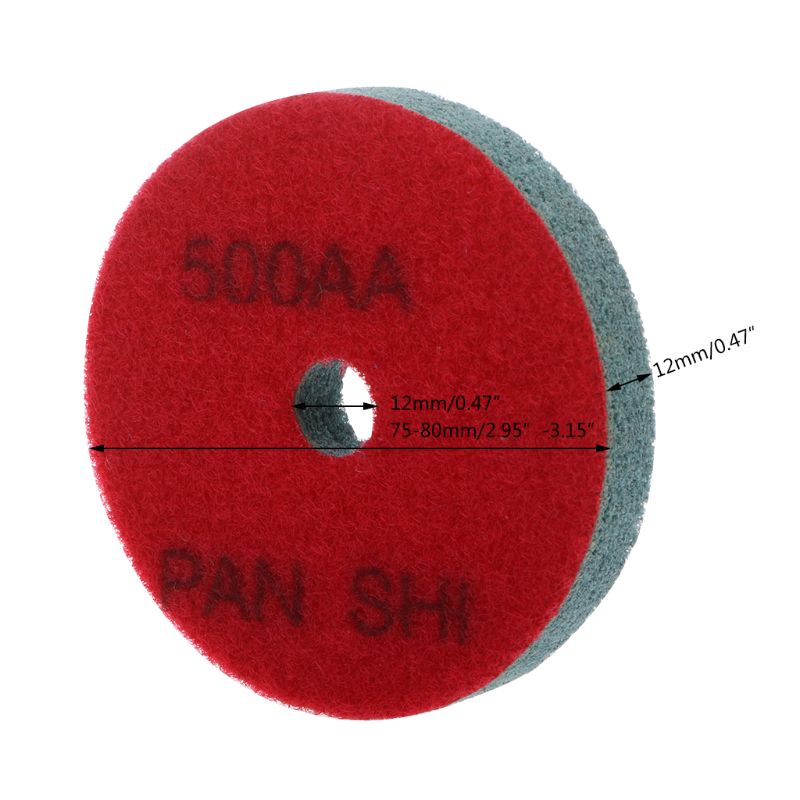 3 &quot; diamant marmor polerpude svamp granit slibning betongulv slibende nylon fiber ren sten skive