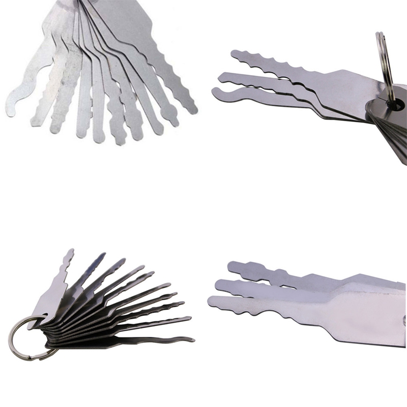Neue! Neue! 10 Stck, doppelseitige Jiggler Schlüssel, Auto Entsperren Schloss Reparatur, Doppel-seitige Werkzeug einstellen, Auto Entsperren Reparatur Zubehör