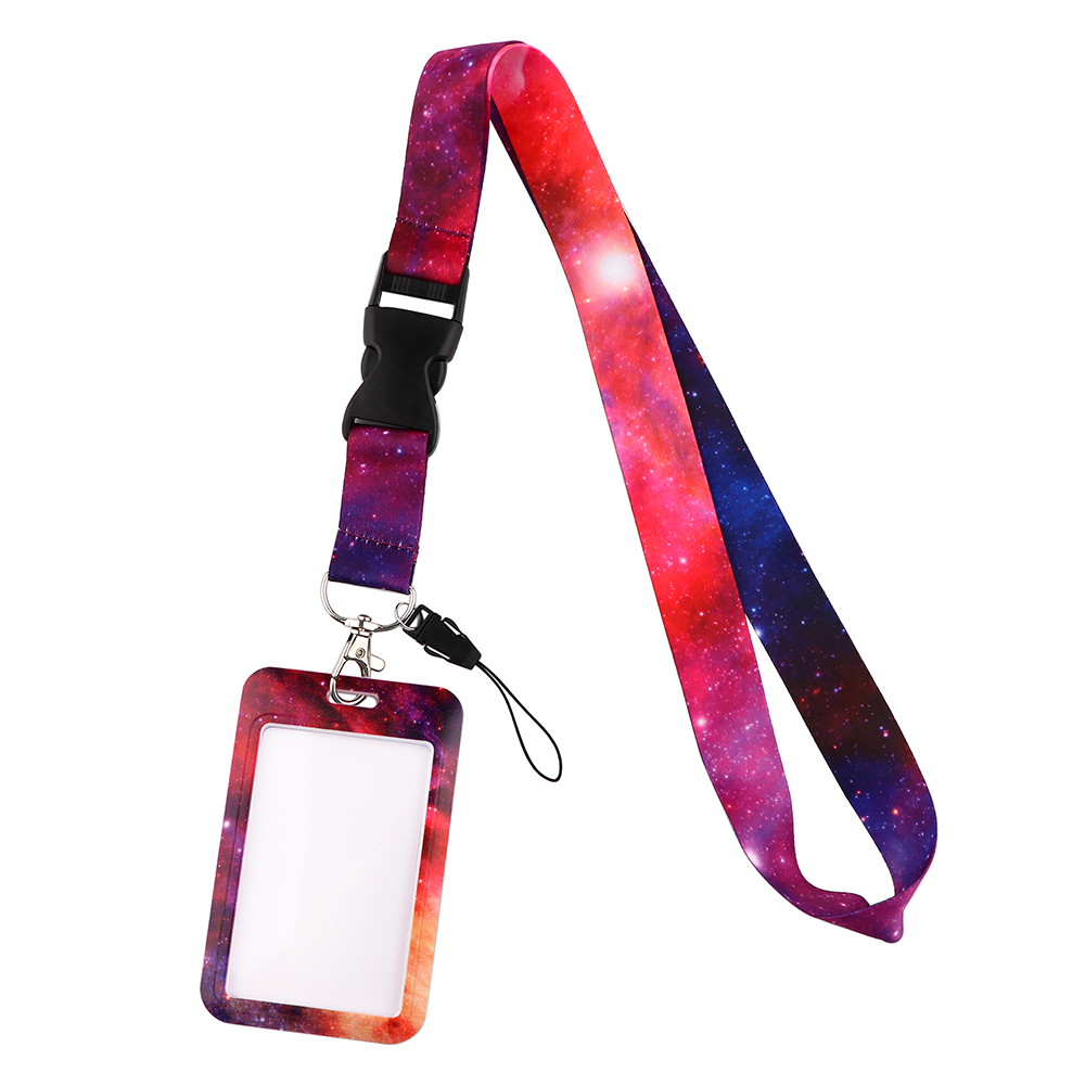 CB1028 Smycze Starry Sky do kluczy Smycz na szyję Smycz na kartę ID Uchwyt na klucze Siłownia Uchwyt na identyfikator DIY Wiszący sznur Art Key Chain