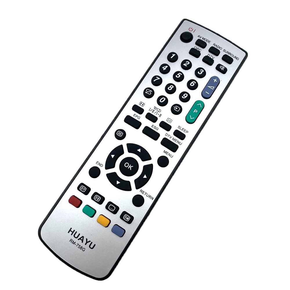 For Sharp LCD TV remote control RM-758G Universal GA481WJSA GA520WJSA 010150 010490 Retail