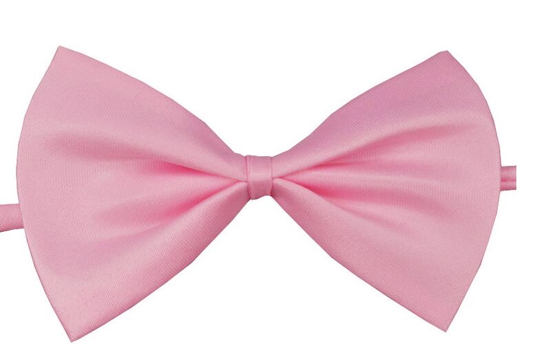 Corbata de moño clásica para chico, moño para niños, moño a la , 19 colores sólidos, verde menta, rojo, negro, blanco, verde, moño para mascotas: Light Pink