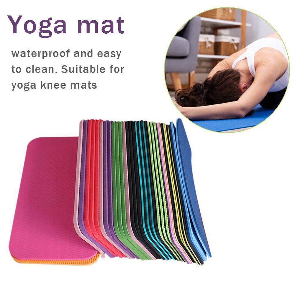 Yogamatte antiskli tykk treningspute universal fysio pilates matte sklisikker camping pad 380 x 210 x 6mm