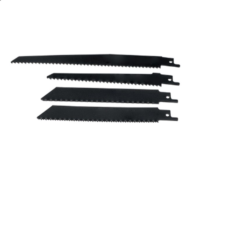 18V Cordless Reciprocating Saw Portable Electric Saw with 4 Blades Kit Metal Wood Cutting Machine for Makita 18V Battery: 4Pcs Blades