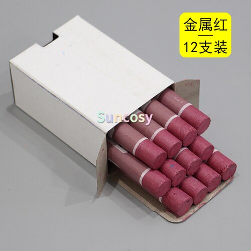 Metallic fluorescent oil painting stick monochrome pastel sticker,bright pearlescent texture painting dazzling bright color: 7