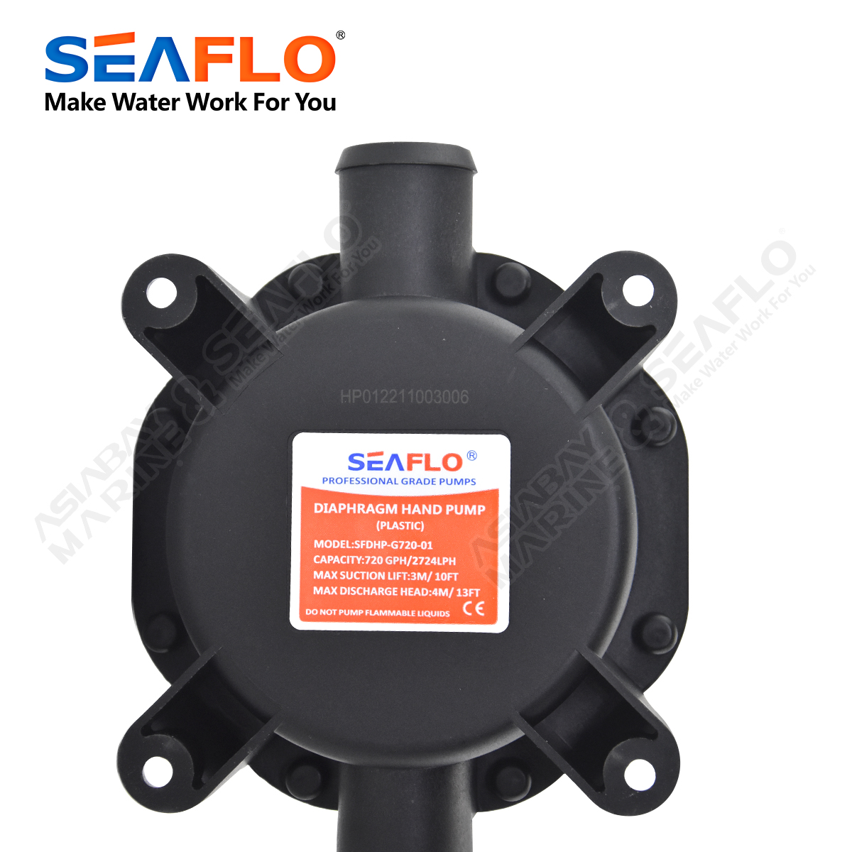 SEAFLO Marine Boat Manual diaphragm hand Bilge Pump with Water Transfer and Self-Priming, High-Flow, Suitable for Wine and Juice