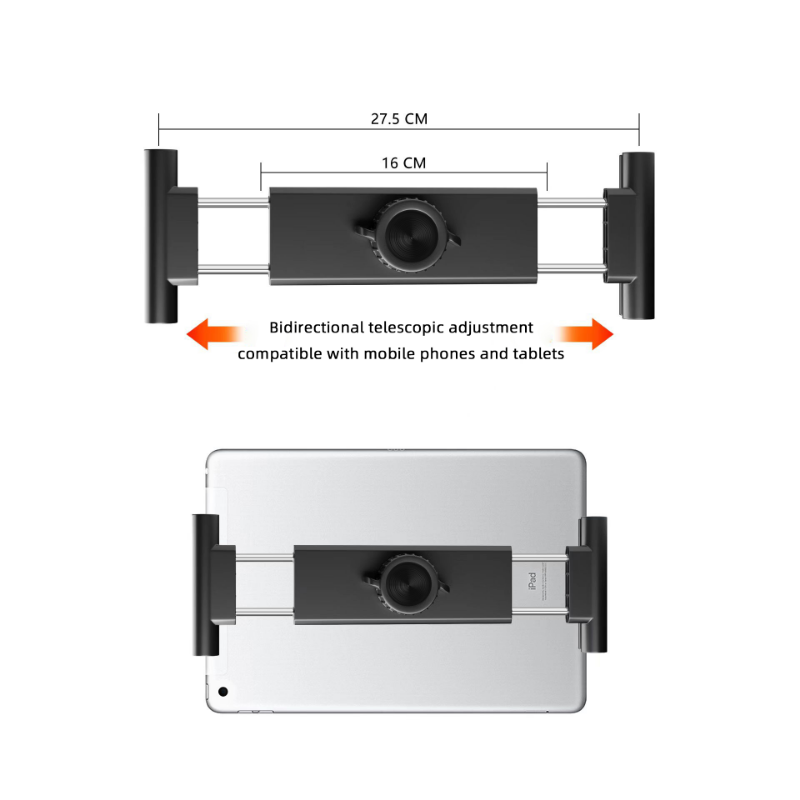 Universal Portable Tablet Phone Large Holder Lazy Person Bracket Clip with 17/25mm Ball Head for 12.9" iPad Phone Accessories