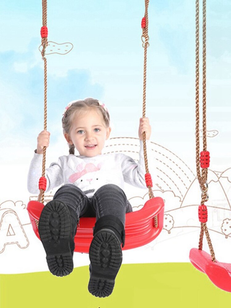 Kind Outdoor Tuin Boom Schommel Touw Seat Voor Kinderen Kleur Eva Zachte Board U-Vormige Swing Speelgoed Opknoping Kleuterschool speeltuin