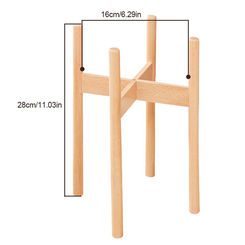 Flower Pot Rack Strong Free Standing Garden Planter Holder Home Garden Indoor Display Plant Stand Shelf Wood Planter Pot Trays