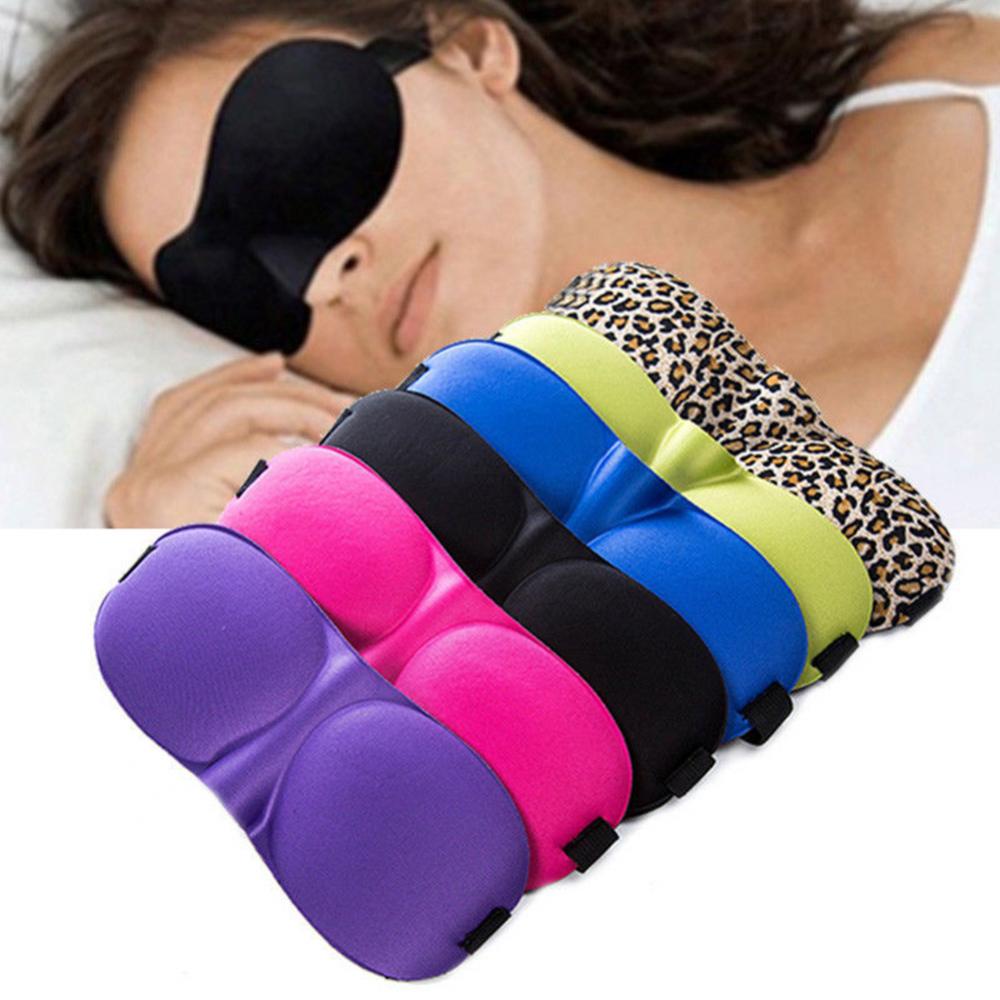 Draagbare 3D Slapen Oogmasker Zacht Ademend Oogmasker Reizen Blinddoek Slaapmasker Slapen Aid Cover Light Gids Eye Relax