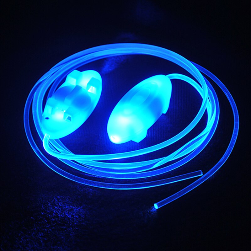 Led Sport Veters Flash Light Up Glow Stick Strap Schoenveters Party Club: Blue