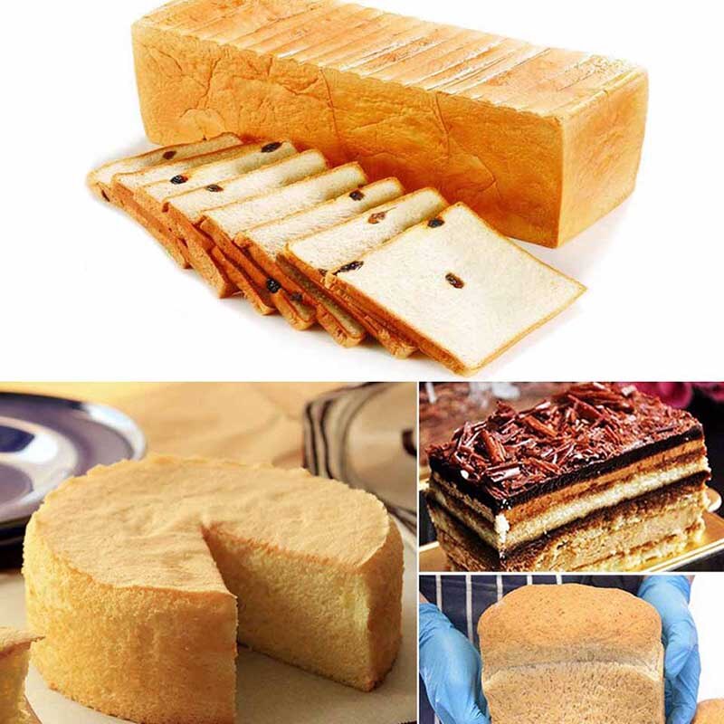 TEENRA 1Pcs non-stick Brood Cakevorm Rechthoekige Bakken pan Toast Candy Mold Silicone Cake Pan Bakvormen gereedschap