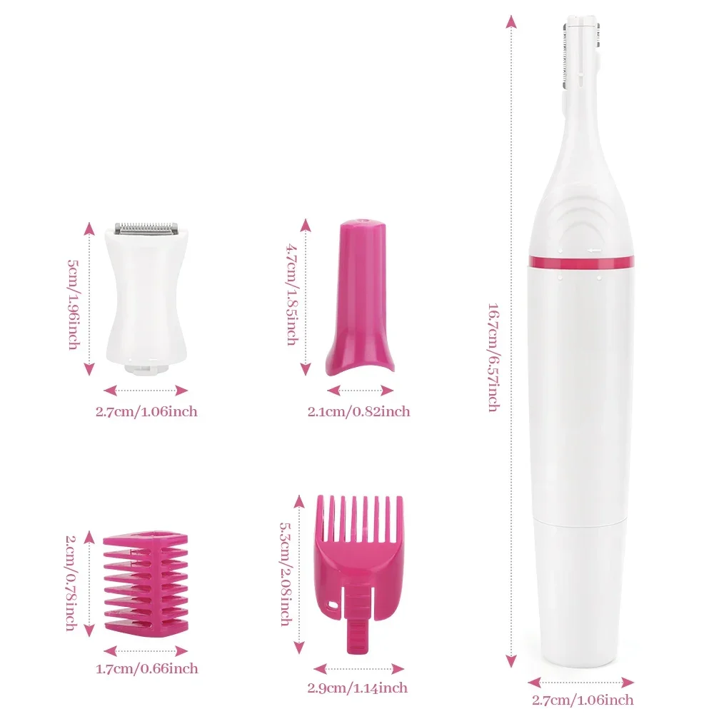 5-in-1-Epilierer zur Körperhaarentfernung, Achselhöhlenhaar, Bikinihaar, Beinhaare, Schamhaare, Elektrorasierer, Clipper, Rasierer, Damenrasierer, Rasierer
