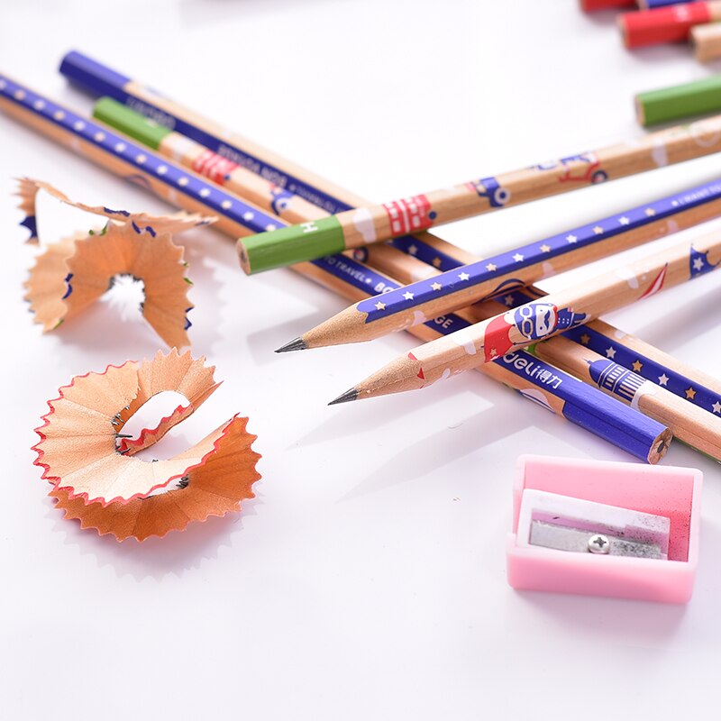 Deli HB/2B lápiz de dibujo, herramientas de dibujo, lápices para el colegio, lápices de escritorio para niños, lápiz HB de madera