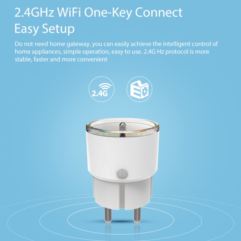 WiFi Power Plug FR One Key ON/OFF Appliances Remote Control Timing ON/OFF Set Delayed Tasks Smart Socket Electrical Sockets