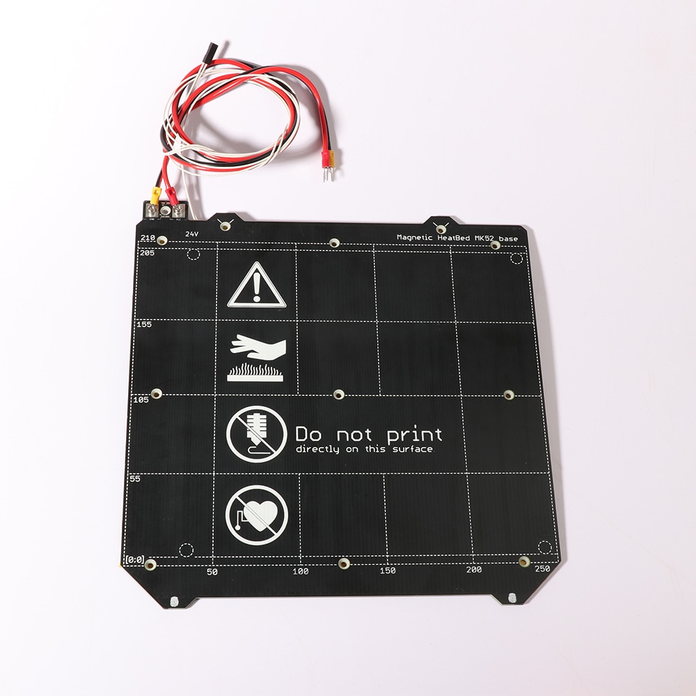 3d Printer Parts Clone Prusa i3 MK3 3d printer heated bed with/no Magnetic MK52 Heatbed 24V / 12V Option