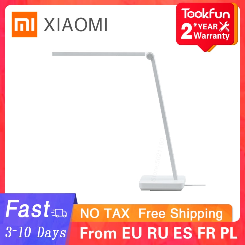 XIAOMI MIJIA lampe de Table lite LED lecture lampe de bureau étudiant bureau table lumière Portable pli chevet veilleuse 3 modes de luminosité