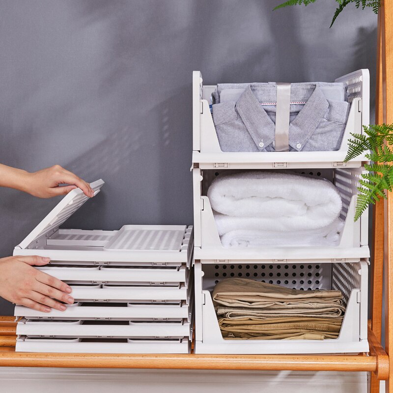Foldable Drawer Closet Organizer Multifunction Separated Wardrobe Clothes Underwear Bra Socks Stackable Storage Box Home Items