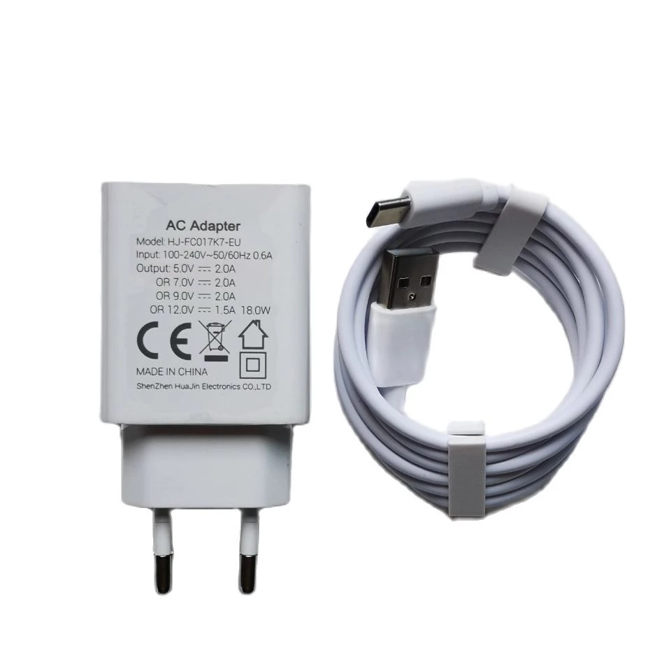 Oryginalny nowy DOOGEE S96 zawodowiec telefon biały zasilacz sieciowy szybka ładowarka podróżna adapter wtyczki EU + linia kablowa USB typu C