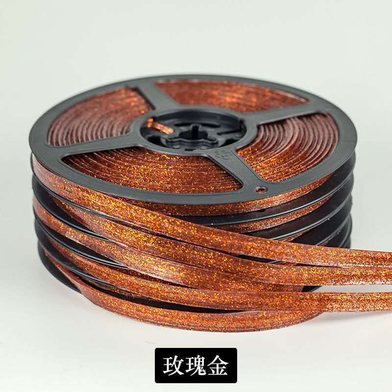 Ceramic Tile Mildewproof Gap Tape Self-adhesive Kitchen Waterproof Sticker Bathroom Beautiful Seam Tape Edge Decoration 1roll 6m: rose gold