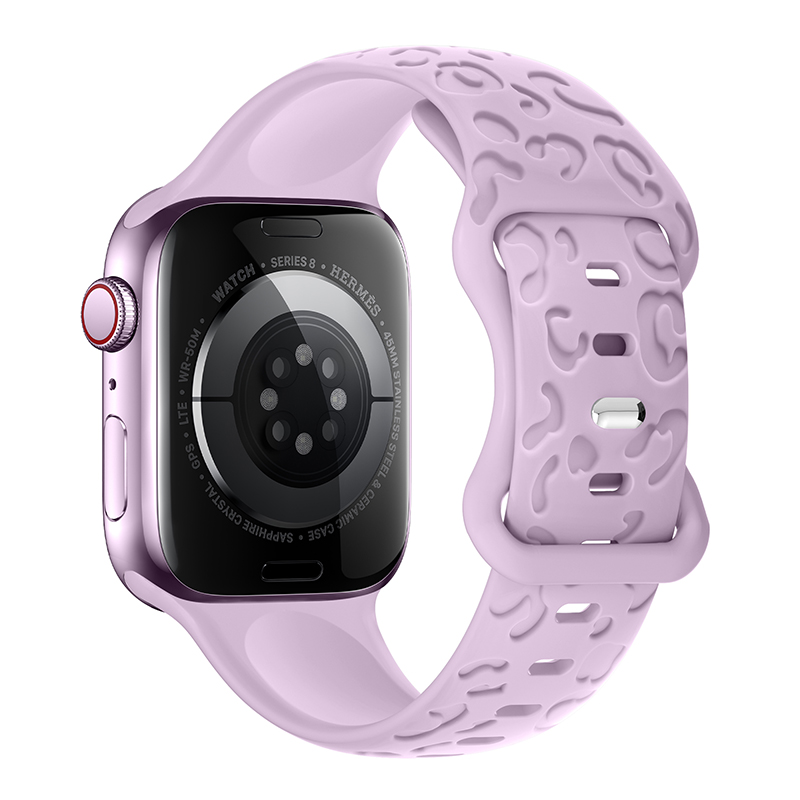 Rem til apple watch-rem 45mm 44mm 42mm 41mm 40mm 49mm 38mm 40 mm graveret correa-rem iwatch-serien ultra 7 se 3 6 8 5 4: Olivenflager / 22mm