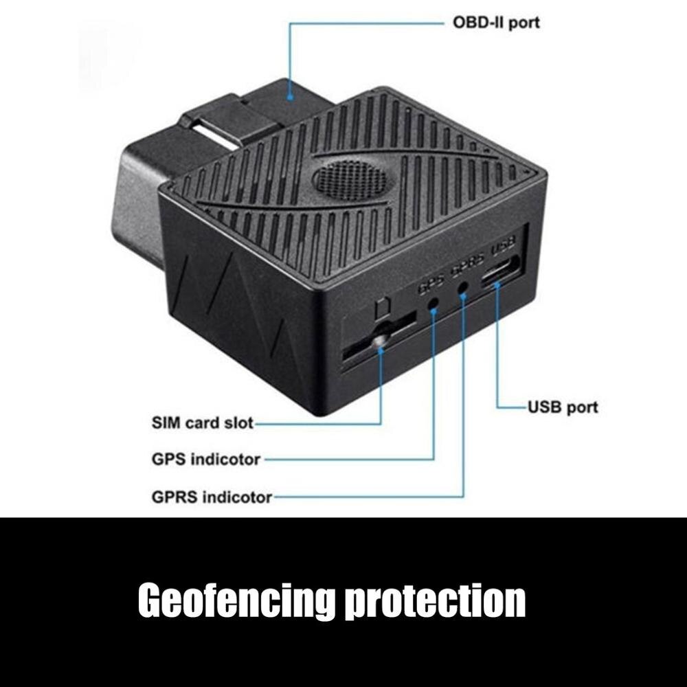 Obd/Obd2 Gsm rastreador Gps para coche Gprs Lbs/localizador de posición Gps seguimiento en tiempo Real alarma de sobrevelocidad geovallas