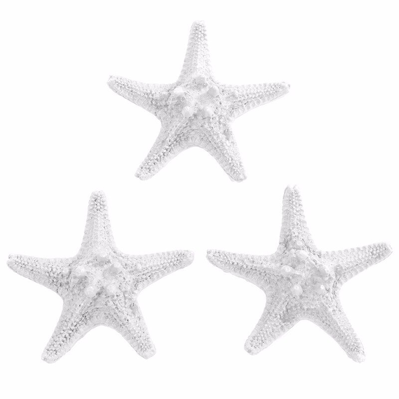 3 st/set harts havsstjärna havsfisk tropiska djur prydnader strand hav för akvarium terrarium bröllop heminredning