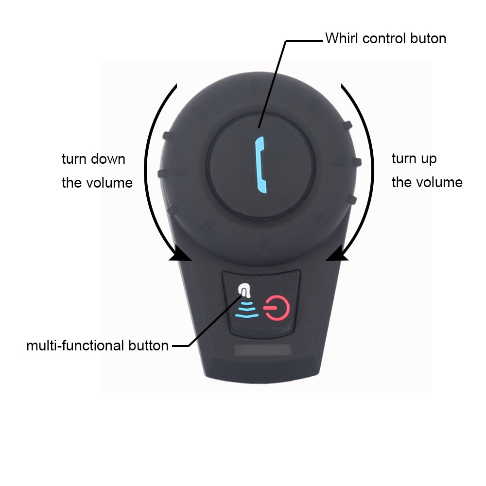 FM Radio+1 pcs BT Interphone Bluetooth Intercom Headset Full Duplex intercomunicador bluetooth For 3 Rider 500M Intercom