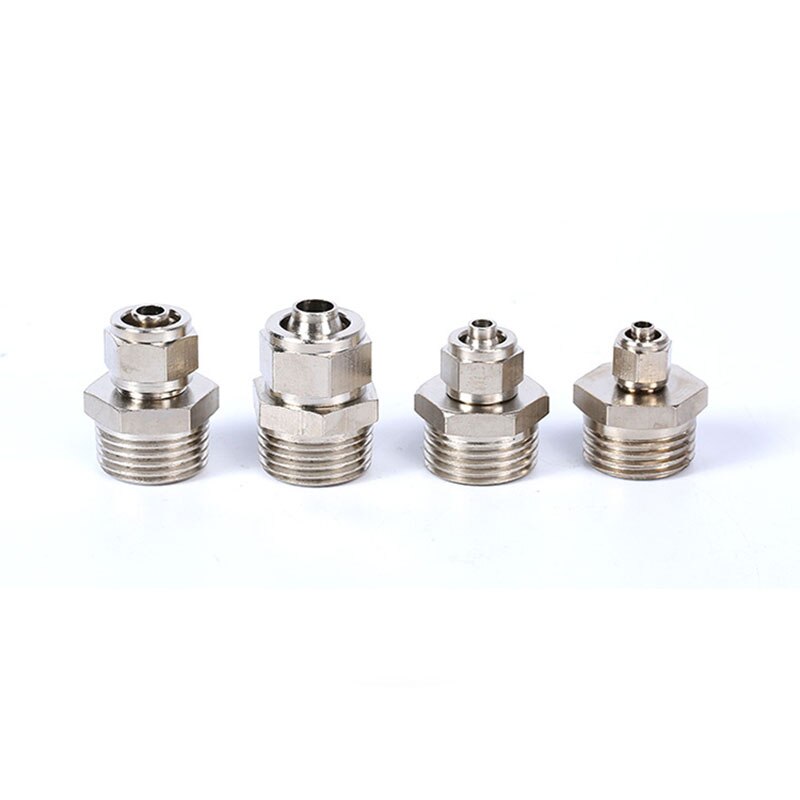 BSPT 10Pcs KLC4-M5,KLC6-M5,KLC4-01,KLC6-02,KLC8-01,KLC8-02,KLC12-01 Fittings Threaded Elbow Fitting Pneumatic Quick Connector