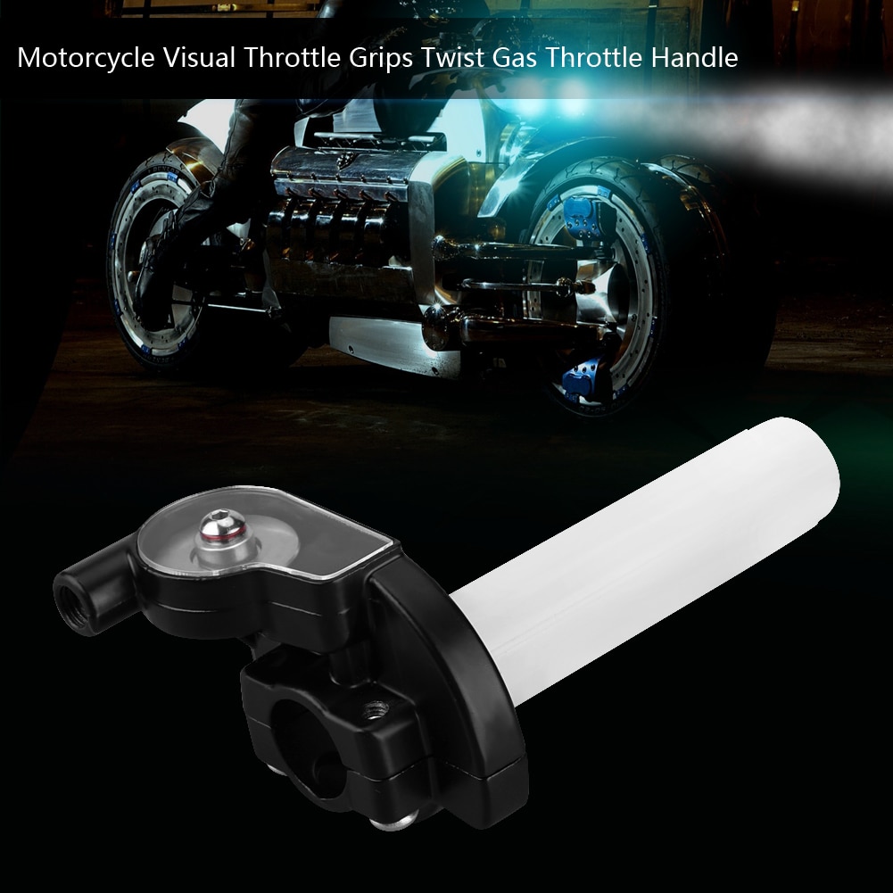 Empuñaduras de giro de acelerador para motocicleta, accesorio Visual de aleación de aluminio de 22mm, compatible con 50cc-160cc ATV Dirt Bike