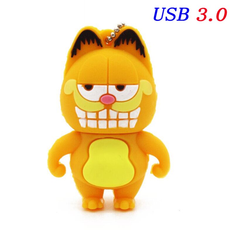 USB JASTER 3,0 Pen Drive Garfield gato 4GB 16GB 32GB 64GB Usb memoria USB Pendrive pluma de mini: 8 GB / C