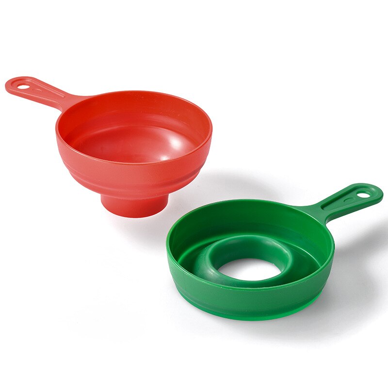 1pcs Food Grade Funnel Folding Telescopic Funnel Kitchen Oil Funnel Jam Funnel Filling Wide Mouth Funnels Kitchen Accessories
