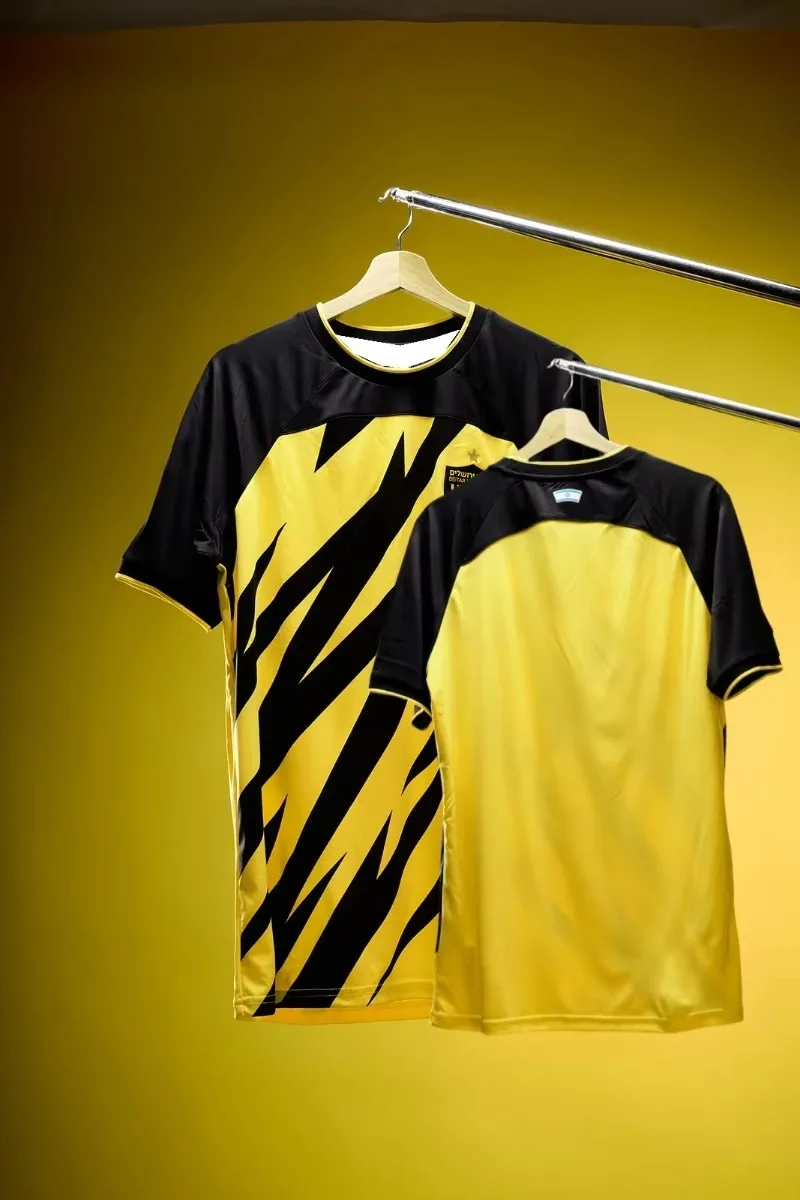 24-25 Herren Beitar Jerusalem Fußballtrikot Jugend Kinder Übergroße Trainingsuniform Atmungsaktives Unisex-Fußballtrikot