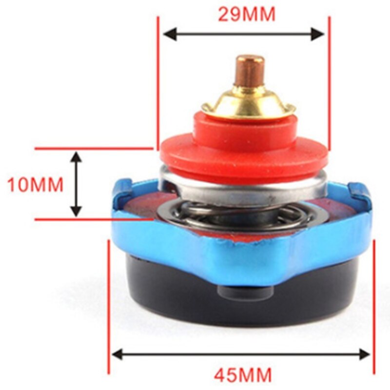 Car Temperature Gauge Radiator Cap with Utility Safe Thermostatic Radiator Cap Tank Cover