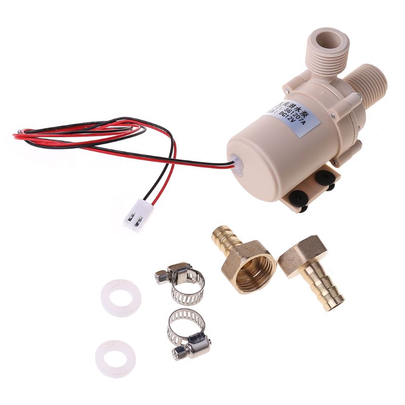 12V Solar Submersible Water Pump Circulation 212° F Brushless Motor High Pressure