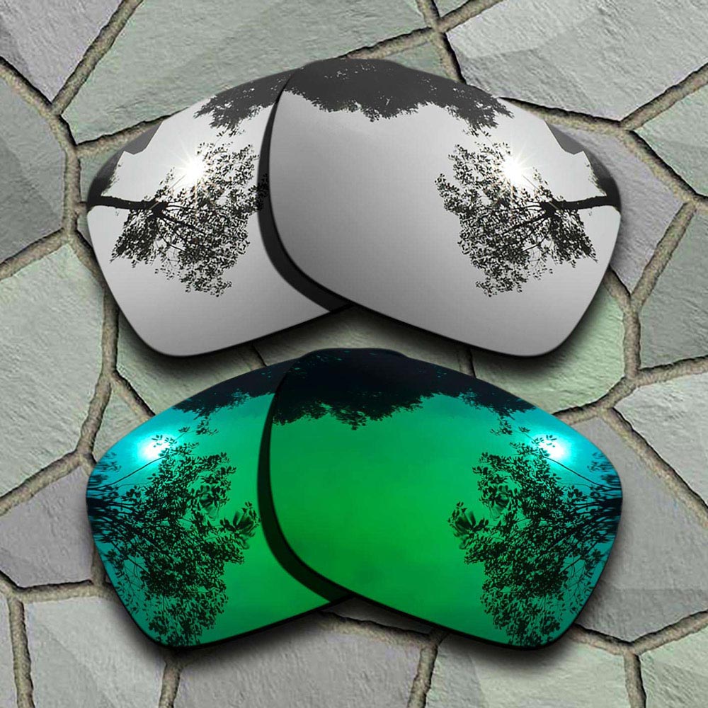 Okulary przeciwsłoneczne spolaryzowane wymienne soczewki do Oakley Jupiter Squared-odmiany: Chrome-Jade Green