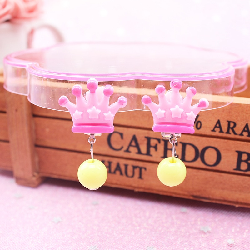 Cute kids clip earrings girls clip on earrings children jewelry girls jewelry kids without piercing 7pairs/set