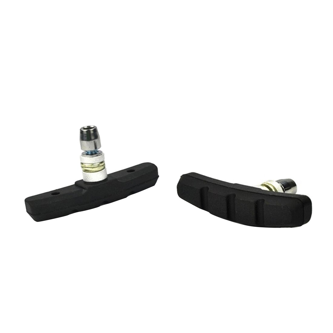 2PCS Bicycle Mountain Brake V-brake pads with Mud Trough Silent Bicycle Brake Pads Road Bike Brake Pads Rubber Sheet Replaceable