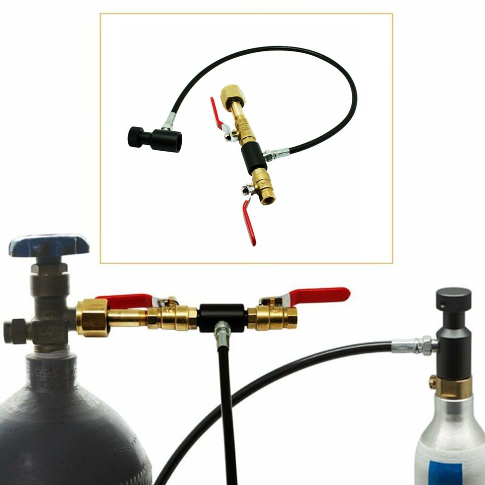 Für SodaStream CO2 Panzer/Zylinder Nachfüllung Bahnhof Füllung Adapter Mit Stecker Schlauch Adapter W 21,8-14 465mm GS96901 GS96902